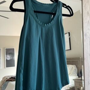 Lululemon Athletica Blue Sleeveless Relaxed Tank Top